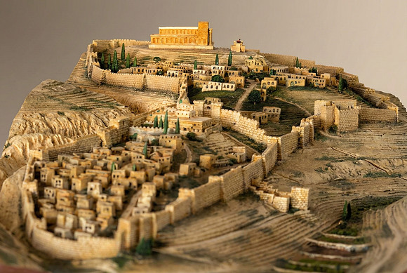 Miniature Model Reconstruction - Jerusalem circa 10th Century BC (AI enhanced)