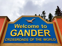 Gander Welcome Sign