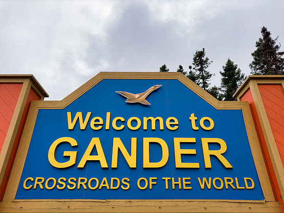 Gander Welcome Sign
