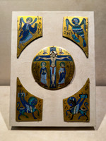 French Crucifixion & Tetramorph Medallion (circa 1100)