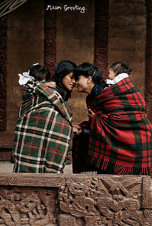 AI Color Portrait Recreation - Maori Greeting