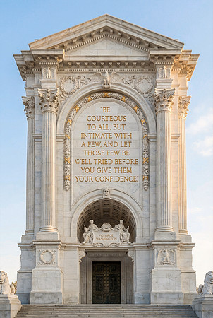 George Washington AI Quote - Be courteous to all [...]