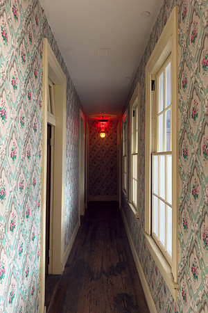 Clara Barton's Floral Hallpaper