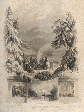 Vintage Frontispiece - History of the United States