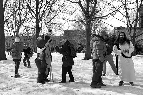 Winter Peace & Fun - Black & White