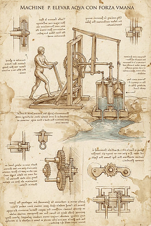 RenAIssance Concept Sketch - Machine P. Elevar Aqva con Forza Vmana