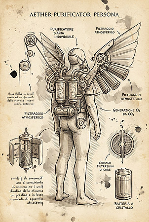 RenAIssance Concept Sketch - Aether-Purificator Persona