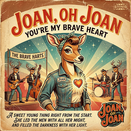 Rockabilly Album Cover Art - Joan, oh Joan