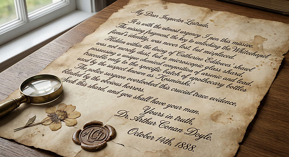 Faux Detective Letter - Dr. Arthur Conan Doyle to Inspector Lestrade