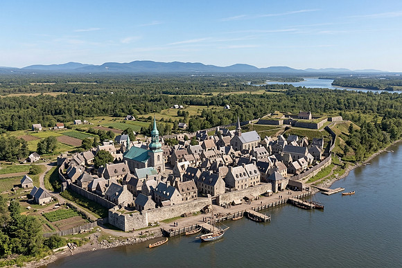 Bird's Eye View of Colonial Montrayal