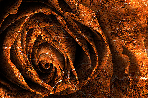 Burning Grunge Rose