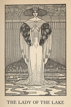 Vintage Image Plate - The Lady of the Lake