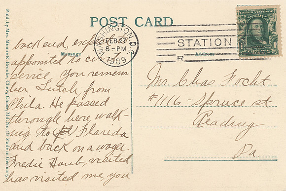 Vintage Postcard Message 2