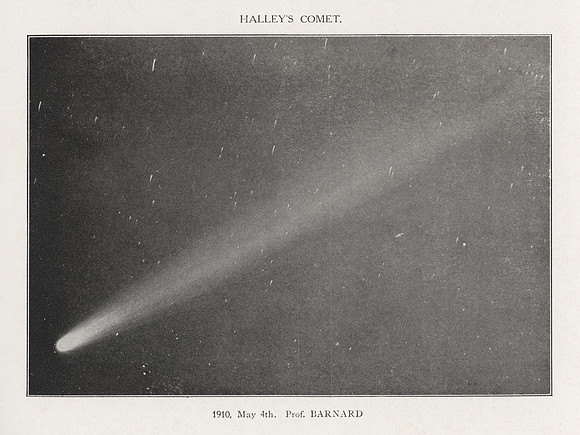 Vintage Image Plate - Halley's Comet, 1910, May 4