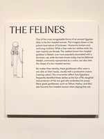 Interpretive Sign - The Felines (of Ancient Egyptian Mythology)