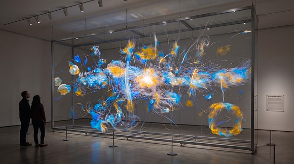 AI Light Exhibit - Galactic Heartbeat