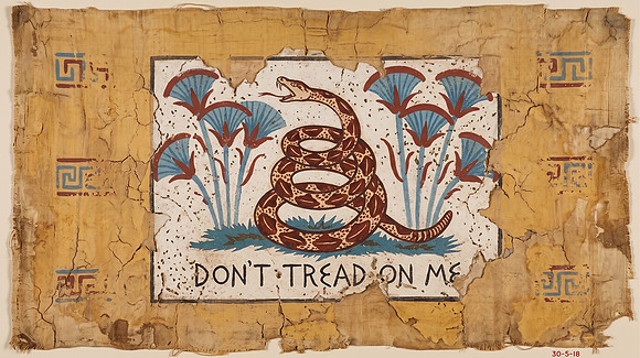 Ancient Papyrus Flag - Don't Tread On Me