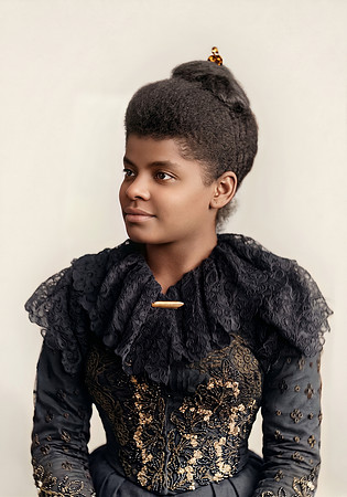 AI Color Portrait Recreation - Ida B. Wells