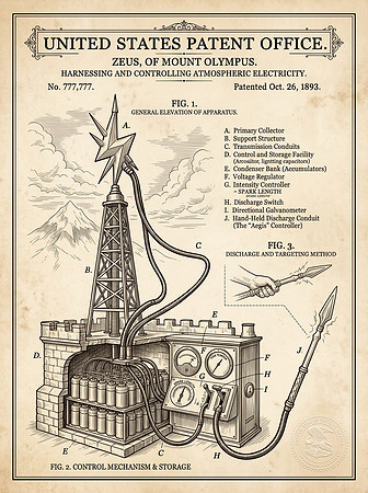 Zeus Patent - Harnessing and Controlling Atmospheric Electricity