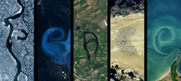 Landsat Word Art - PEACE