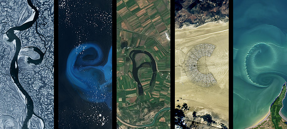 Landsat Word Art - PEACE