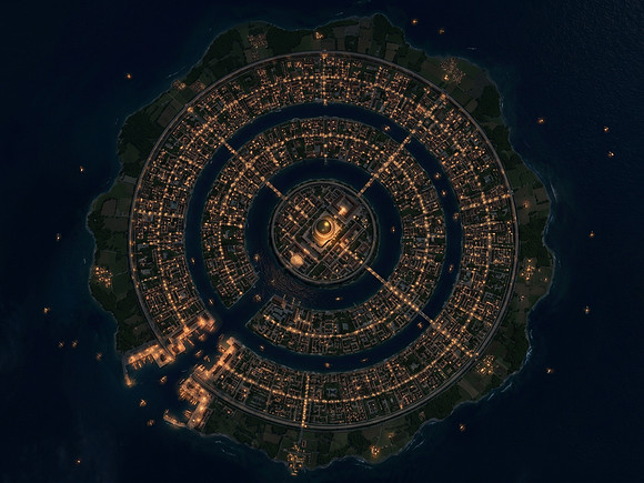 AI Satellite Snapshot - Atlantis at Night
