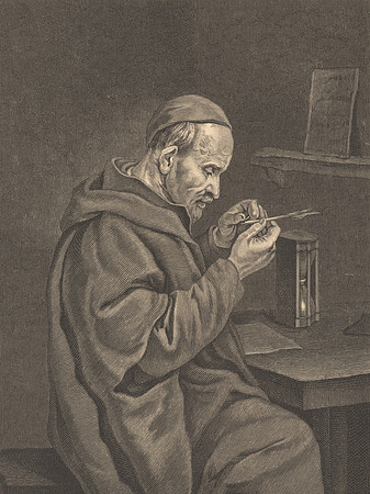 Vintage Portrait - Nostradamus in Deep Contemplation