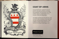 Interpretive Bookplate Sign - George Washington Coat of Arms
