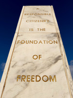 Monument Inscription - A Responsible Citizenry Is the Foundation of Freedom
