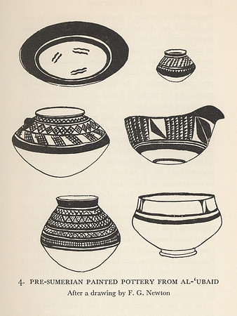 Vintage Image Plate - Pre-Sumerian Painted Pottery from Al-'Ubaid
