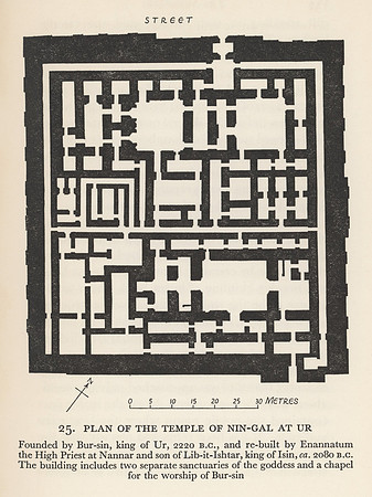 Vintage Plan of the Temple of Nin-Gal at Ur