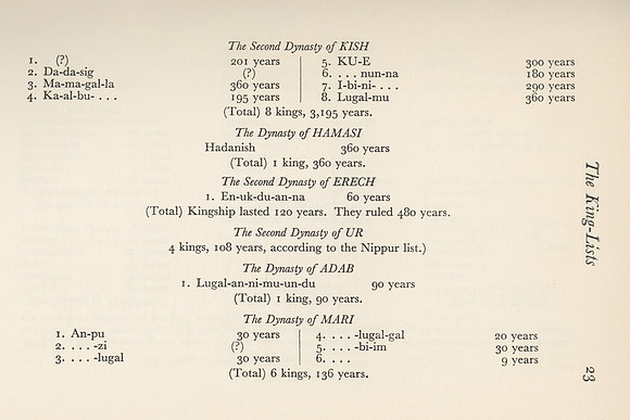 Vintage Sumerian King-Lists (3)