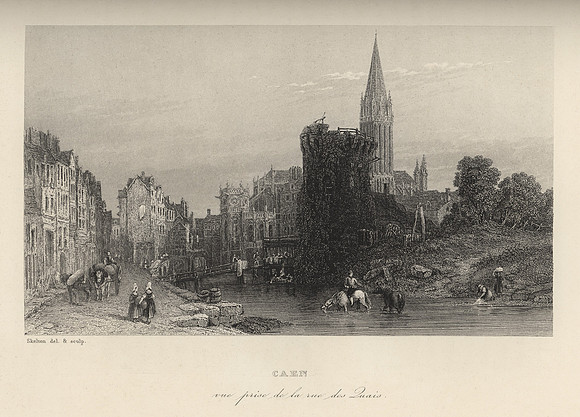 Vintage Image Plate - Caen