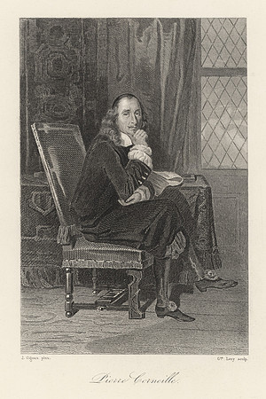 Vintage Image Plate - Pierre Corneille