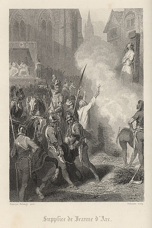 Vintage Image Plate - Joan of Arc's Torment