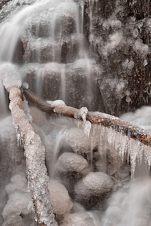 Frozen Winter Waterfall
