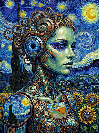 Van Gogh's Dream Cyborg v2