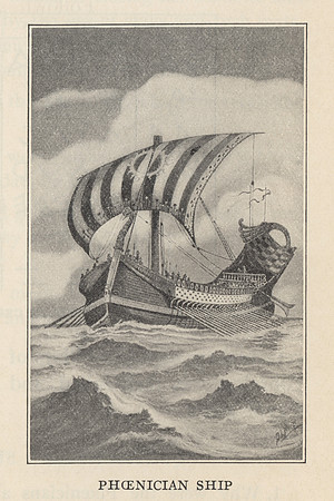 Vintage Illustration - Phoenician Ship
