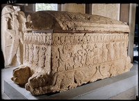 AI Color Recreation - Sarcophagus of Ahiram, King of Byblos (circa 1000 BC)