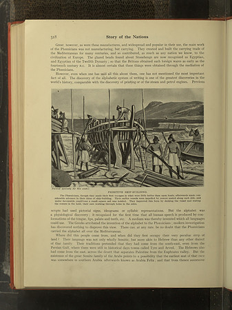 Vintage Phoenician History - Builders of Ships and the Alphabetic System (published circa early 20th century)