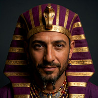 AI Photo Portrait Simulation - Phoenician Pharaoh