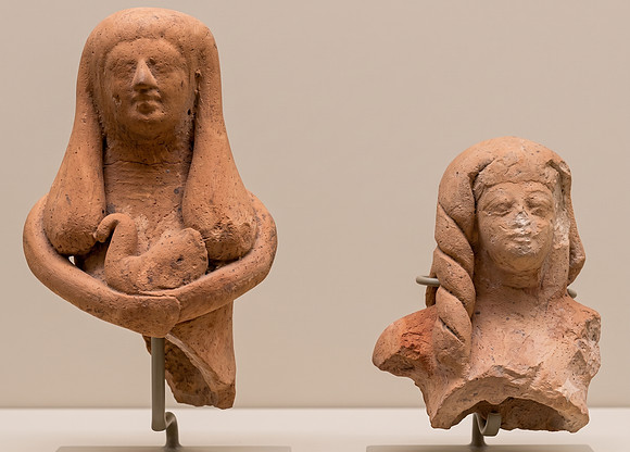 Female figurines from Tyre (circa 1000-550 BC) (AI enhanced)