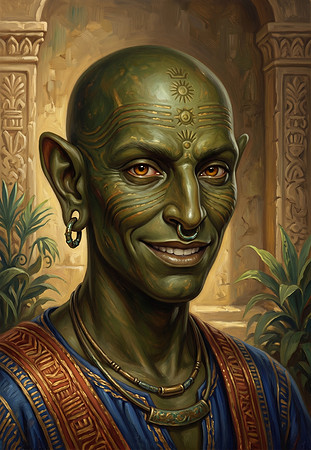 Grinning Phoenician Goblin