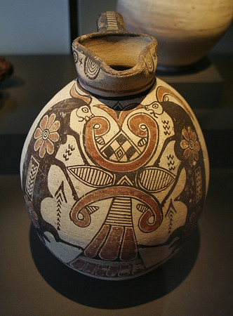 Bichrome IV ware jug with orientalizing motifs: goats at the tree of life (Cypriot circa 750-600 BC)