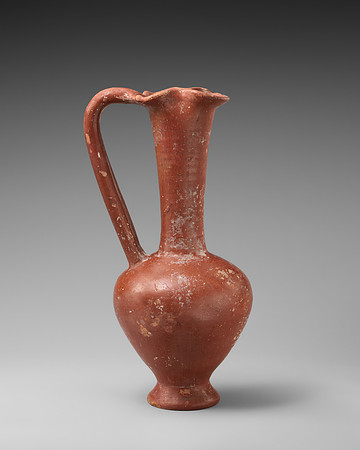 Terracotta trefoil jug (Phoenician circa 7th century BCE)