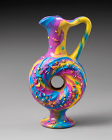 Donut Glaze Vase (attributed to the Bold Frontiers Painter circa 2026)
