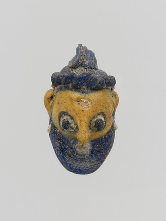 Glass head pendant (Phoenician circa mid-5th-4th century BCE)
