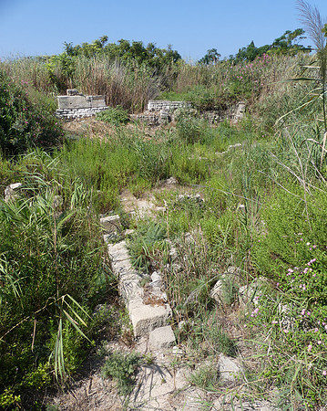 Ruins of a Phoenician shrine at the City Site in Tyre, Lebanon, dating back to the 8th to 7th century B.C.