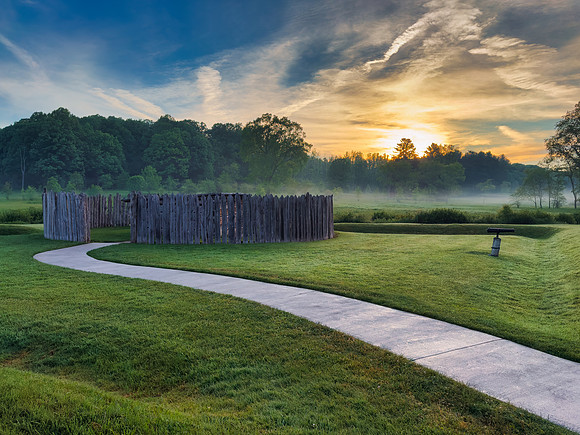 Misty Fort Necessity Sunrise