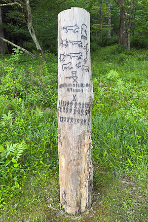 Fort Necessity Arborglyphs (reproduction)